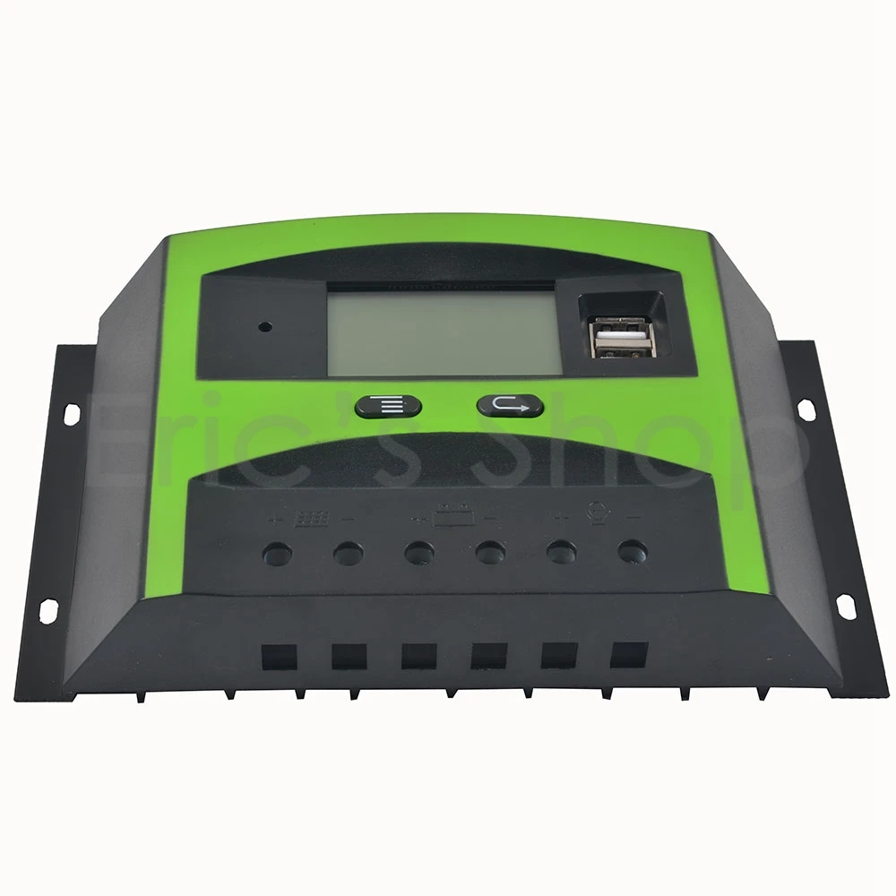 

PWM 30A Solar Charge Controller 12V/24V Power Regulator With LCD Display Solar Panel Controller DC5V USB Output Solar Controller