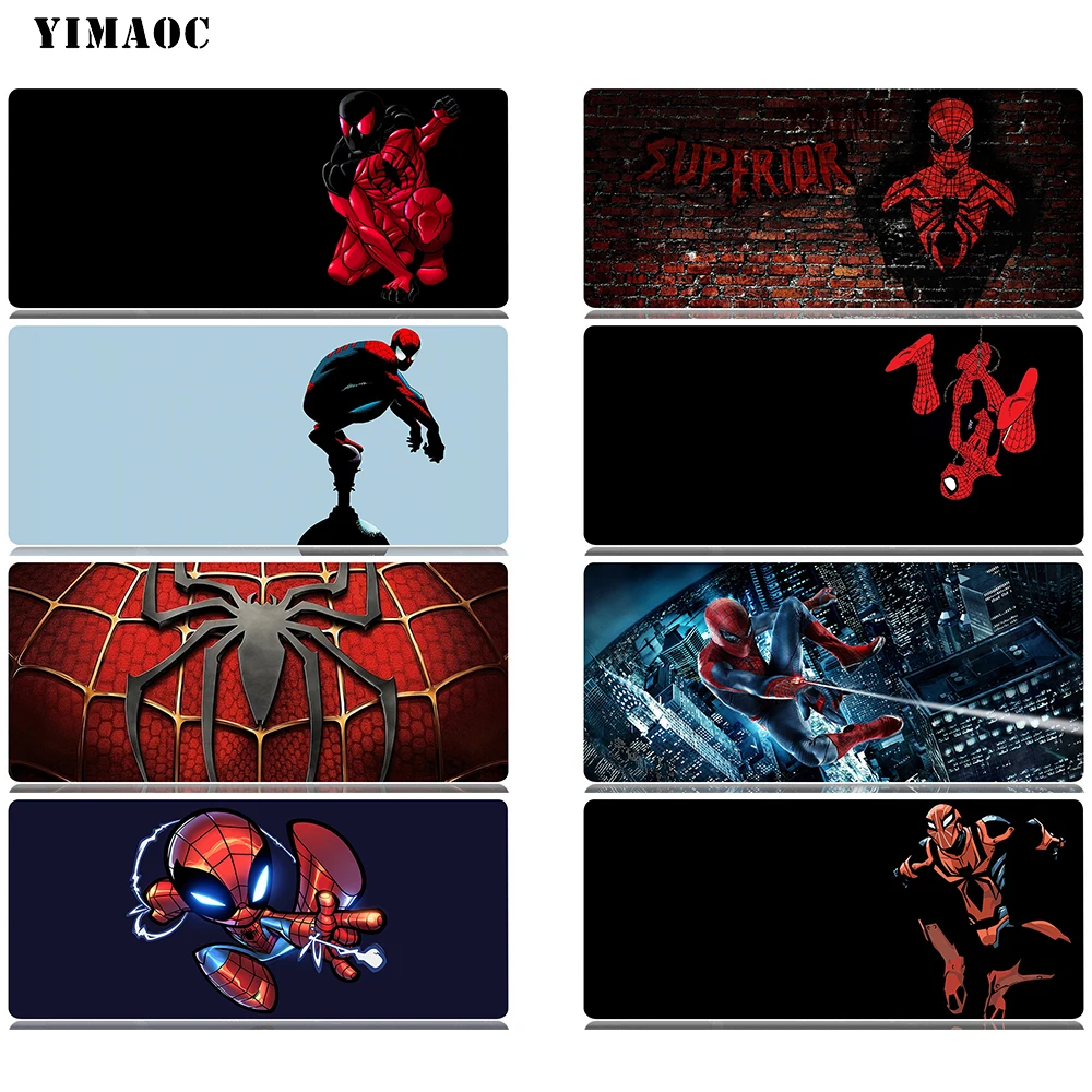 

YIMAOC Marvel Spiderman Mouse Pad 30x80 cm Computer Mousepad Anti-slip Natural Rubber Gaming Mouse Mat