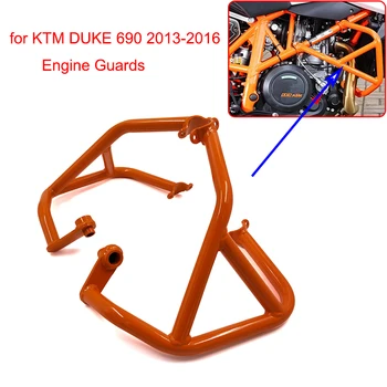 

For KTM 690 DUKE 2013 2014 2015 2016 Engine Guards Crash Bar Frame Protector Bumper Orange For KTM 2013-2016 DUKE 690