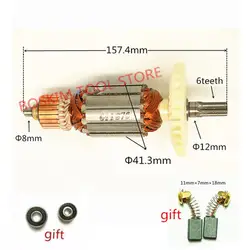 AC220-240V 6 зубов ротором арматура C213944E 360875E для HITACHI DH38MS DH38SS электрическая дрель молоток Мощность камень машина
