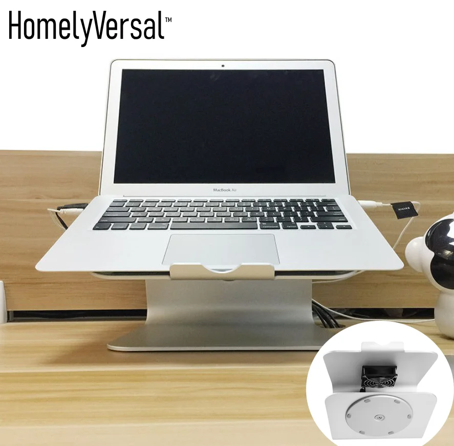 

Silver Metal Laptops Stand Desktop Holder For Dell /Lenovo/ MacBook Air/Pro/ New Laptop Holder Cooling pad