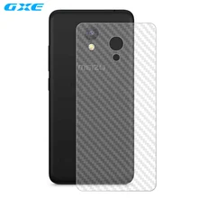 Gxe 2 шт. сзади Плёнки для Meizu M5c A5 очарование синий A5 3D прозрачный углеродного волокна задний Экран Protector (не закаленное Стекло)
