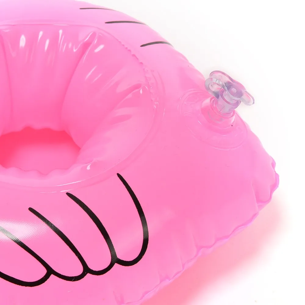 1 шт. мини розовый надувной фламинго стаканчики для напитков плавающая игрушка бассейн Вечерние