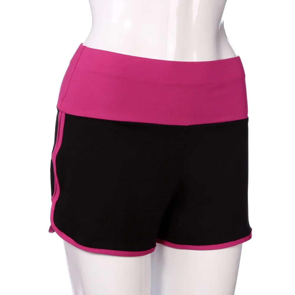 Новые женские спортивные беговые шорты для йоги в стиле пэчворк, зауженные укороченные Леггинсы с эластичной резинкой на талии, модные брюки# T10