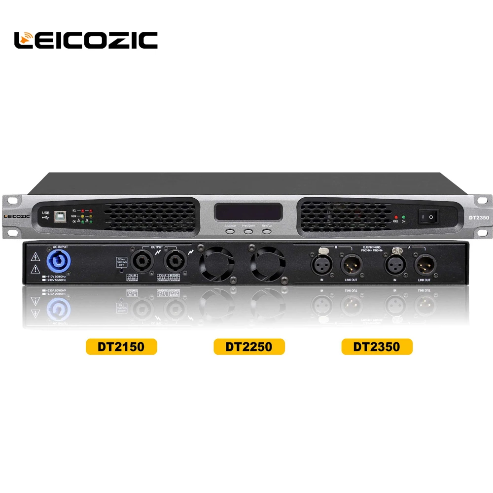 Цифровой профессиональный аудио усилитель Leicozic 350 Вт x2 8 Ом церковный 2 канала