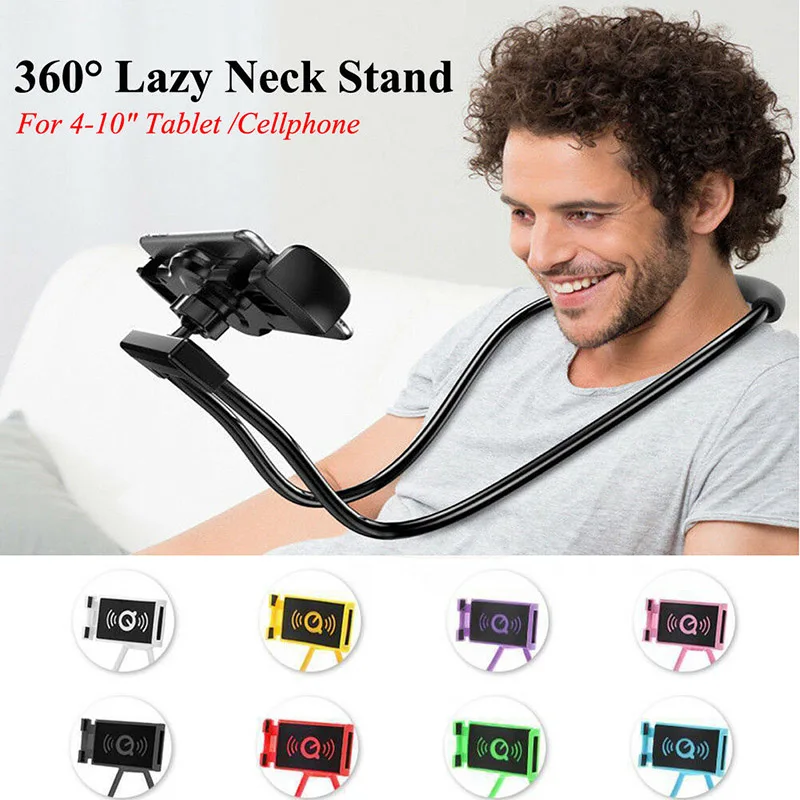 

2019 Hot 1pc Flexible Phone Stand Lazy Neck Hanging Bendable Holder Support for Mobile Phone For DOY