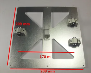 

Reprap Mendel Prusa i3 metal upgrade Y Carriage Plate Kit SCV8UU SC8UU with timing belt holder for DIY 3D printer aluminum alloy