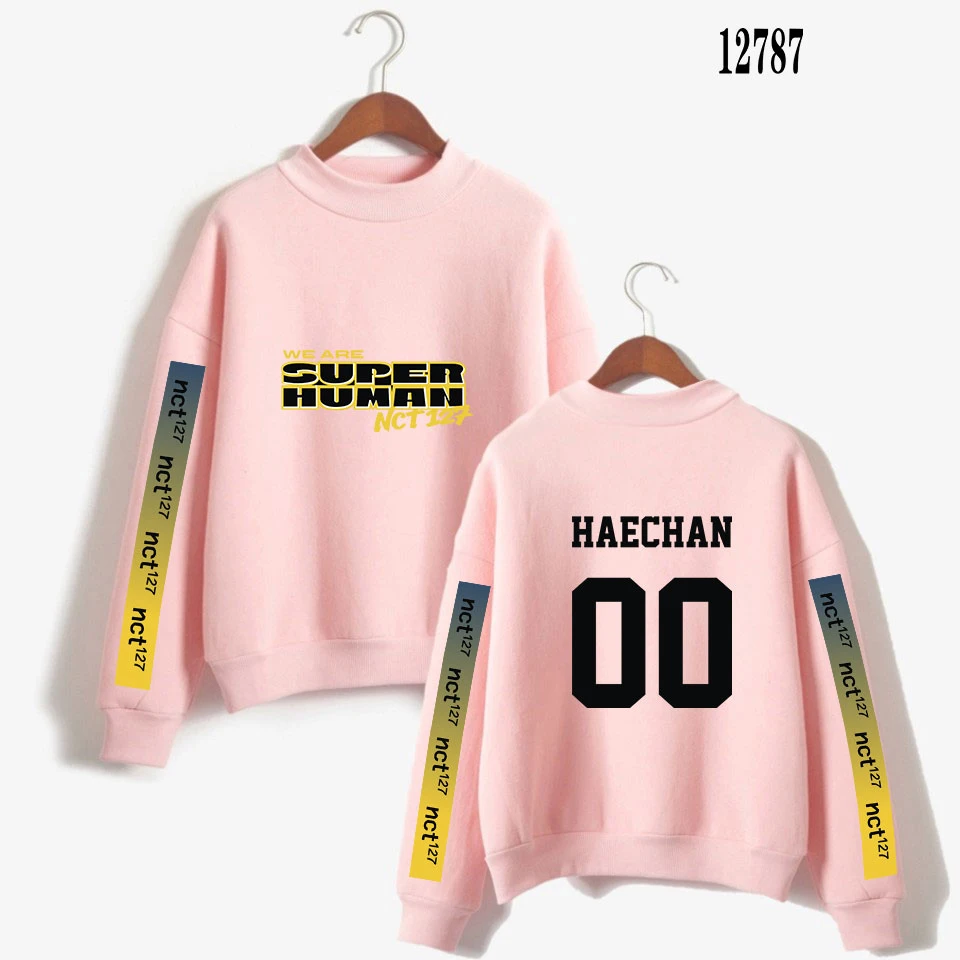 Толстовка Nct 127 с высоким воротником в стиле K POP толстовка большого размера d