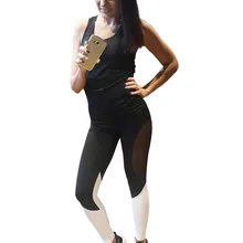 Женские Леггинсы для йоги, сексуальные Лоскутные Спортивные Леггинсы для фитнеса, эластичные спортивные Леггенсы с высокой талией, спортивные брюки для бега