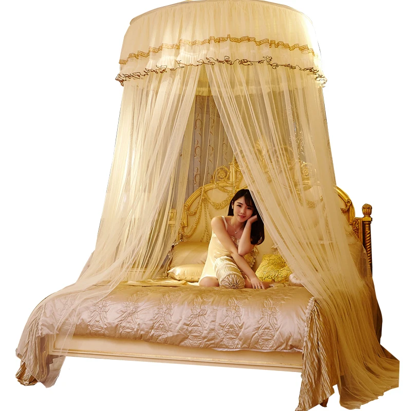 5 размеров, постельные принадлежности для круглой кровати, москитная сетка для спальни, защита от насекомых, занавеска для сна, купольная верхняя часть, навес для кровати принцессы, сетка для двойной кровати