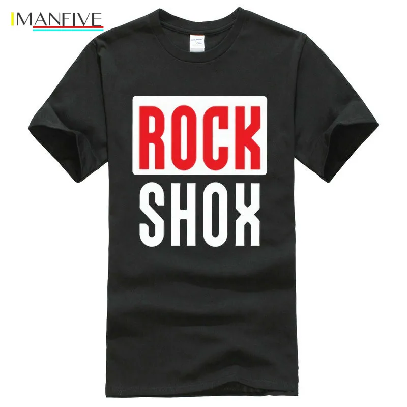 

Rockshox Rock Shox Shock Suspension Mountain Mtb T Shirt Round Neck Clothes Short Casual Cotton O-Neck
