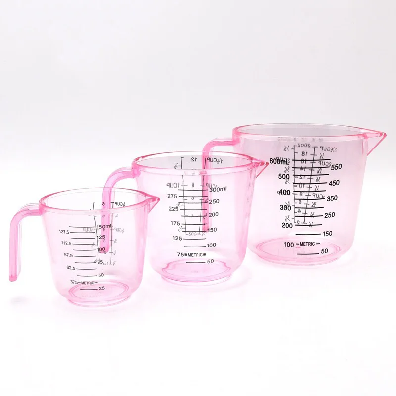 

150/300/600ML Plastic Measuring Cup Jug Pour Spout Surface Baking tool Kitchen Tool Supplies