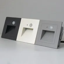 IP65 PIR детектор движения + светильник, светодиодный, ступенчатый, напольный, ножной светильник, встраиваемый, угловой, настенный светильник, н...