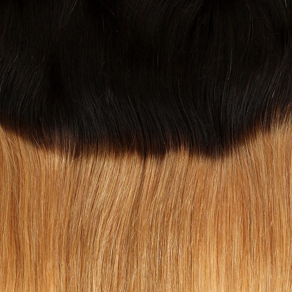 Sleek бразильские прямые волосы 13x4 кружева Фронтальная застежка с волосами младенца эффектом деграде(переход от темного к T1B/27 T1B/30 T1B/99J Remy человеческие волосы натуральный Цвет