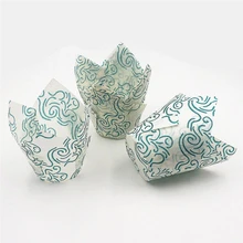 Торт Multi Формы для выпечки тюльпан шоколадный кекс выпечки 50 шт. Muffin простота в эксплуатации Lightweigh Горячие C0404#30