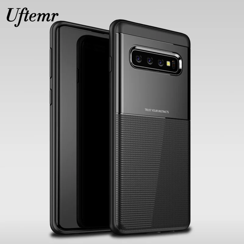 

Uftemr Phone Case for Samsung Galaxy S10 Plus High Quality Soft TPU + PC Shockproof Back Cover for Samsung Galaxy S10e S 10 s10