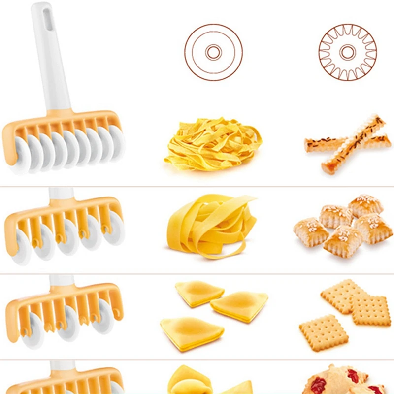 

37pcs Roller cutter Rolling Angel Biscuit Cookies Mold Maker Cake DIY Decorating Wavy Cutter Different Pattern Rolling Pin