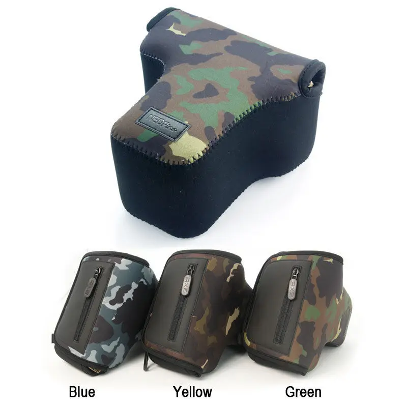Camouflage Neoprene Soft Camera protect cover case bag for Nikon D5500