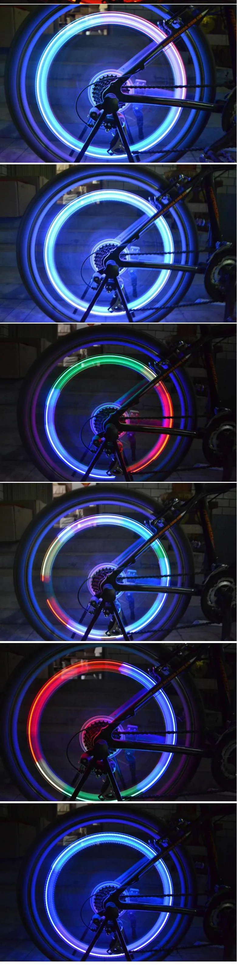 Best Wholesale 1000pcs/lot bicycle Tire Valves caps LED light Skull bike lamp 4 colors to  choose 8