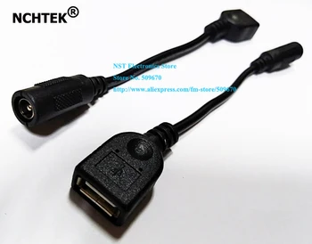 

NCHTEK USB2.0 Female To DC 5.5x2.1mm Female Power Supply Extension Cable Cord/Free Shipping/50PCS