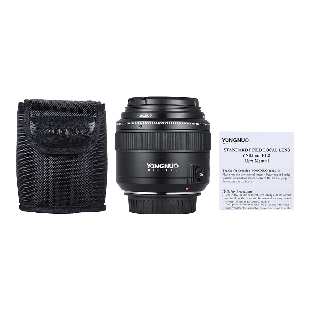 YongNuo YN85mm объектив камеры f1.8 AF/MF Стандартный Средний телеобъектив с фиксированным фокусным расстоянием для Canon EF Mount EOS camera s