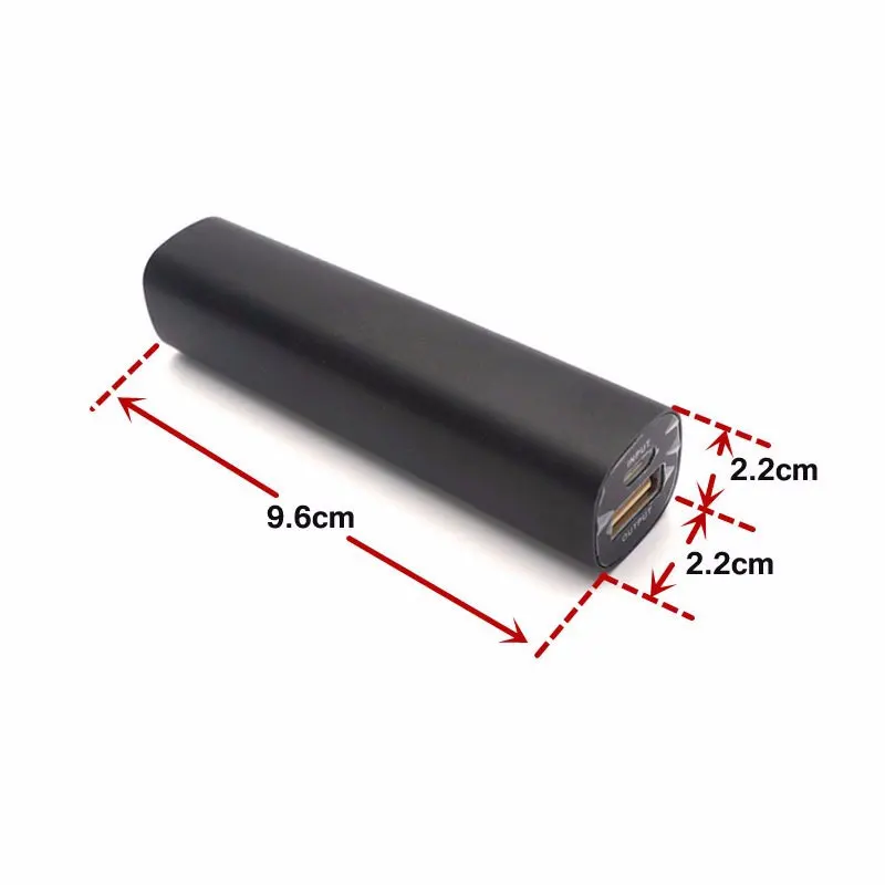 Мини внешний аккумулятор из алюминиевого сплава DIY Box 18650 USB чехол для зарядного