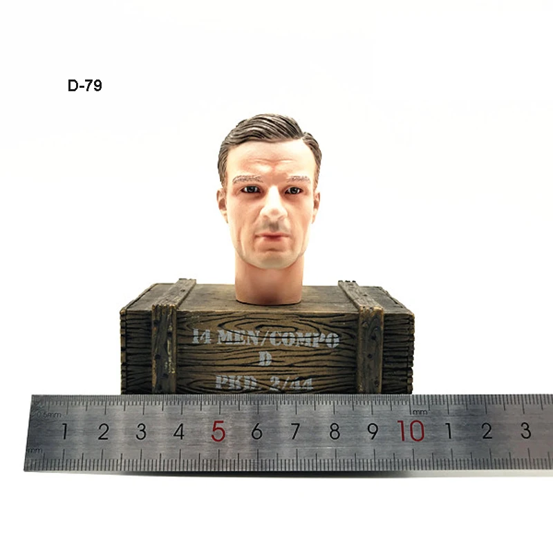 1:6 DID 3R E60047 немецкая солдатская головка США лепка с выражением европейская