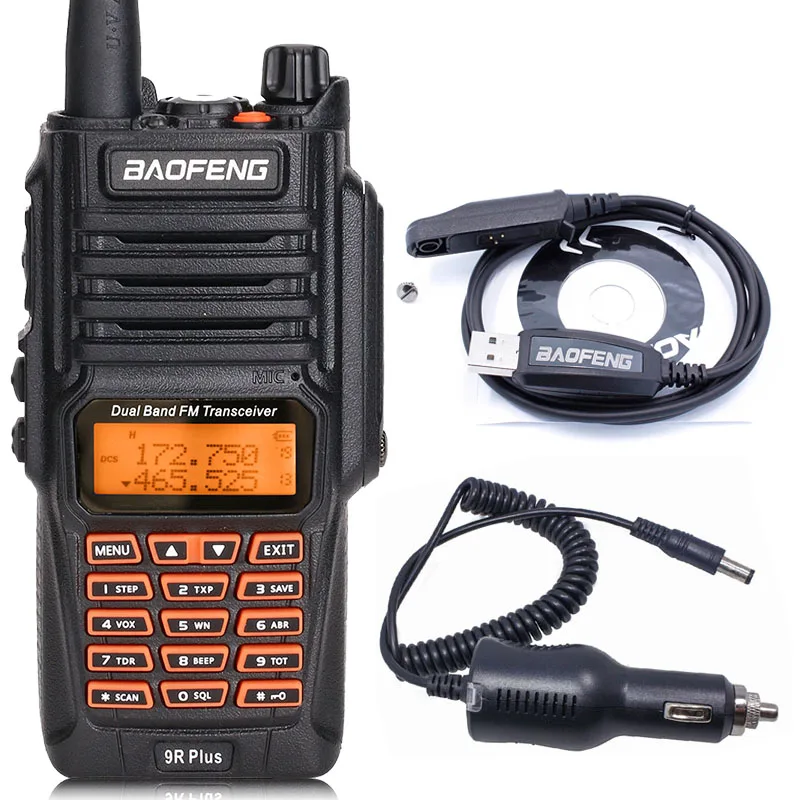 BaoFeng UV-9R Plus Водонепроницаемая портативная рация 8 Вт UHF VHF Двухдиапазонный IP67 HF трансивер UV 9R Ham портативное радио - Цвет: as pic show 1