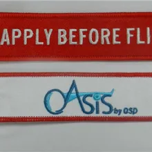 Asis применить перед полетом Ткань Вышивка пилот Брелоки ювелирные