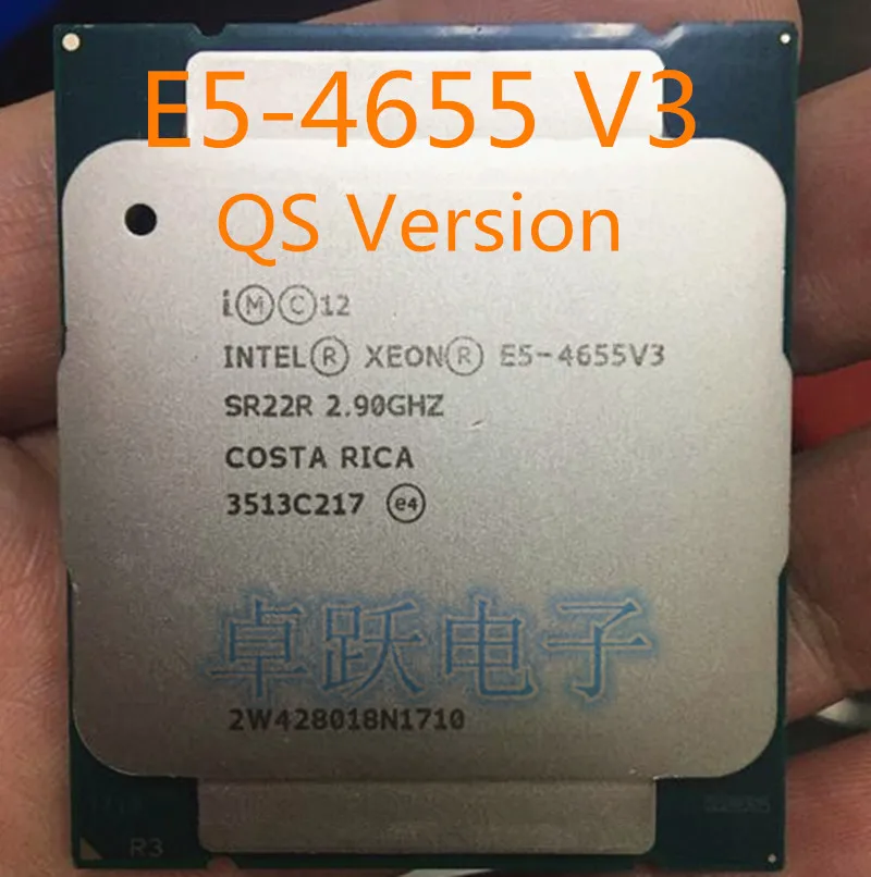 QS версия E5-4655 V3 Оригинальный процессор Intel Xeon E5-4655V3 2 90 ГГц 6 ядер 30 Мб LGA2011-3 E5 4655 |