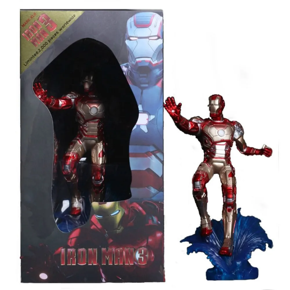 

Tony Stark 3 Mark XLII Limited Red & golden Figure New In Box Free Shipping