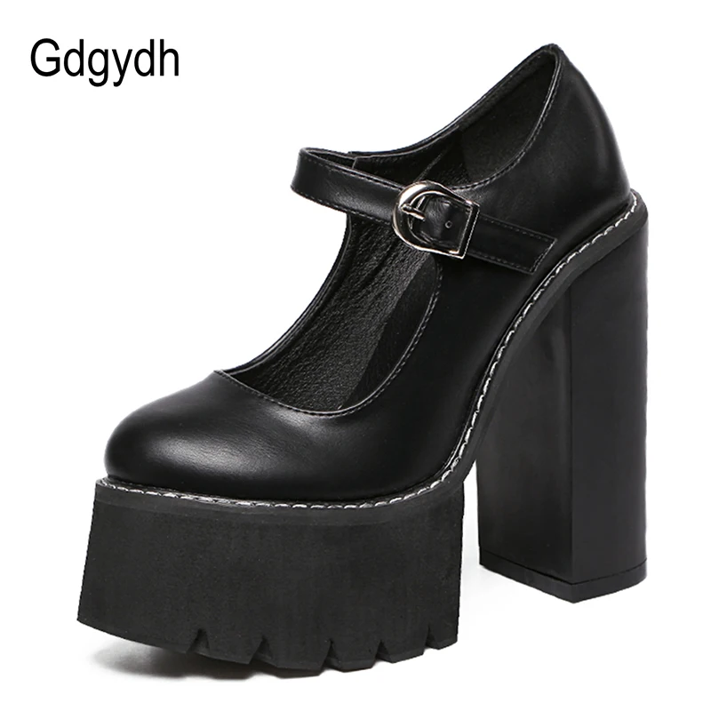 Женские классические туфли лодочки Gdgydh черные кожаные Туфли Мэри Джейн на
