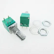5 pçs/lote 5pin rv097ns único potenciômetro ligado b50k com um interruptor de áudio/amplificador potência/potenciômetro vedação lidar com 15mm