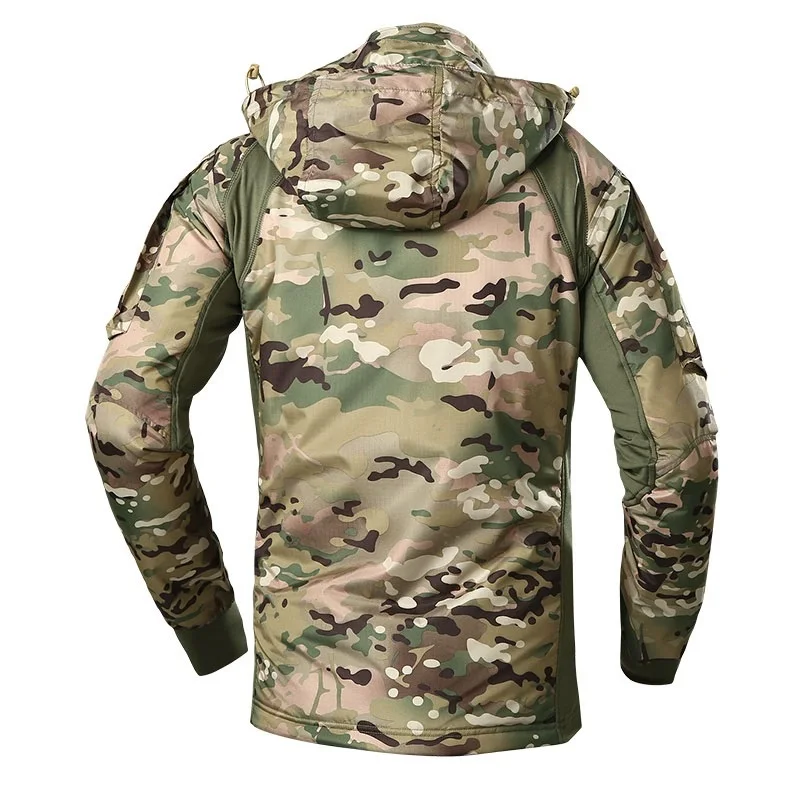 Мужская немецкая камуфляжная куртка Ufpro, Мужская тактическая куртка, зимнее пальто CP, Ультралегкая Водонепроницаемая флисовая военная куртка для мужчин
