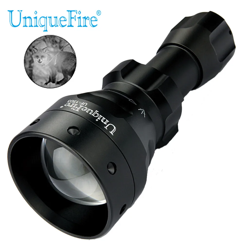UniqueFire 1503 IR нм 4715AS инфрасветильник светодиодный фонарик 5 Вт масштабируемый 50 мм