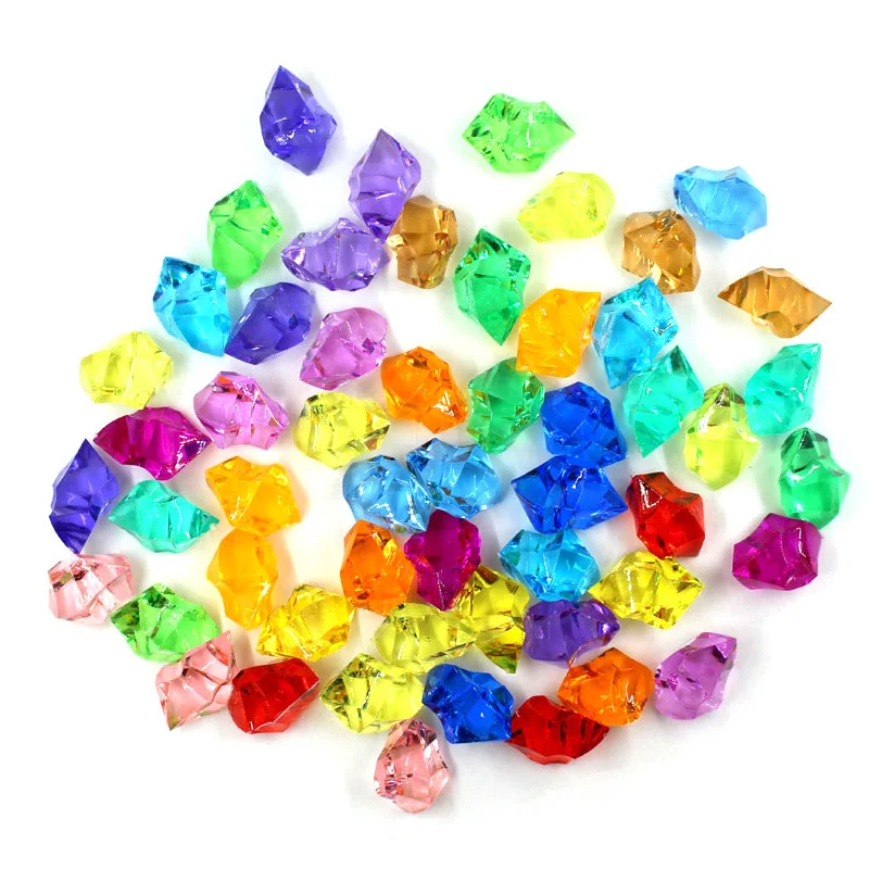 25Pcs/Lot Colorful Aquarium Decoration Fish Tank Artificial Acrylic Stone Simulation Vase Home Wedding Decor 18*25mm|Декорации| |