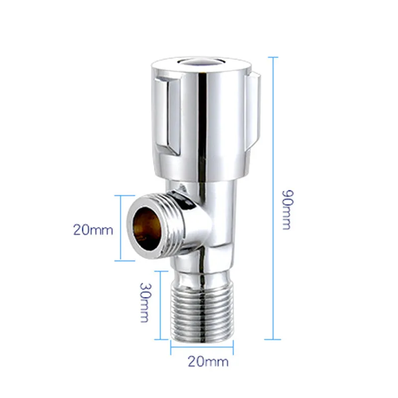 Mrosaa G1/2 Угол клапаны гальванизирует латунь Заполнение клапаны Кухня Аксессуары для ванной комнаты для туалета раковины водонагреватель