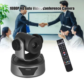 

Video Conference Camera 3X Optional Zoom Cam Webcam Full HD 1080P Supported 95 Degree Wide Viewing Auto Focus Remote Control