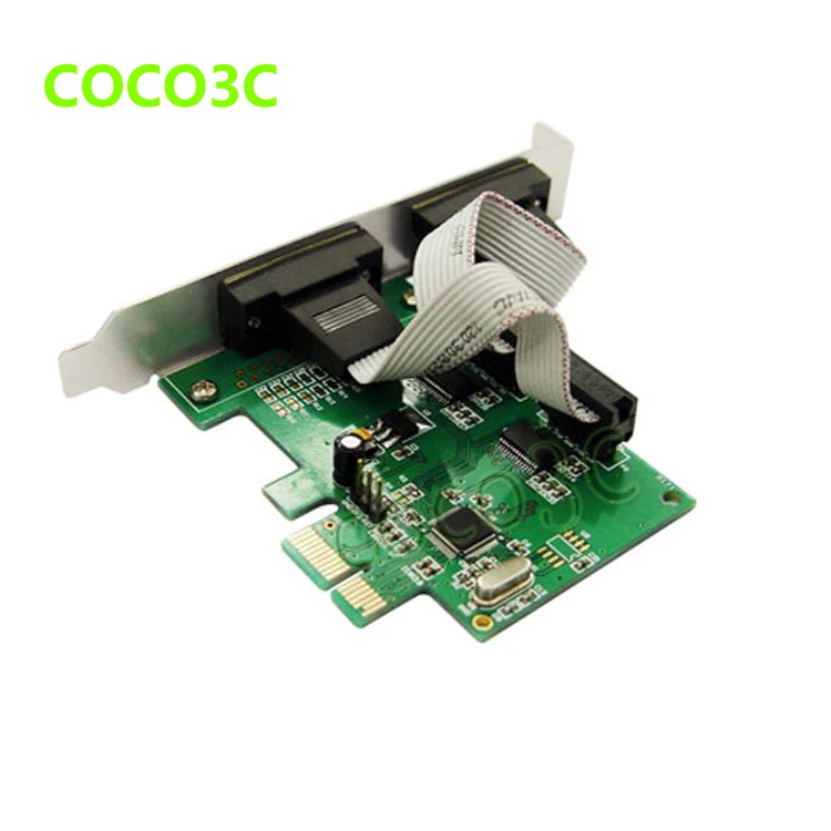  MOSCHIP MCS9922 PCIe 2 puertos RS232 tarjeta PCI-e DB9 adaptador de puerto COM para POS Terminal se