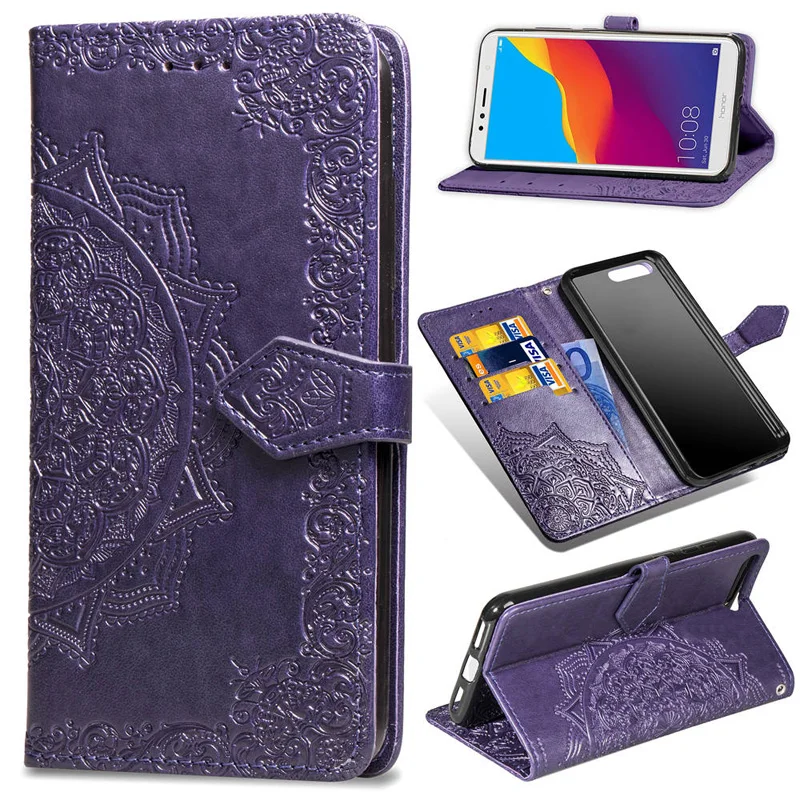 

PU Leather Capa Flip Cover For Coque Huawei 7A Pro Case 5.45'' Smartphone Wallet Bag For Funda Honor Y6 2018 Case 7C 5.7'' Capa