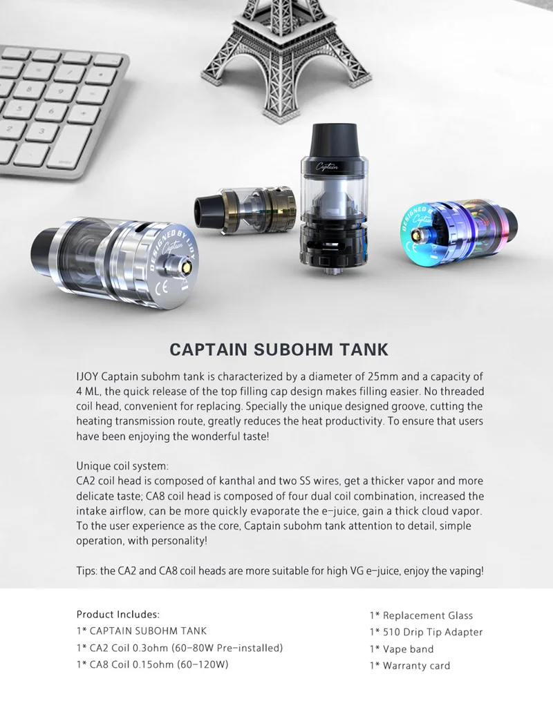 IJOY Captain subohm tank