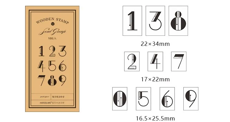 Набор деревянных штампов с цифрами и месяцами для скрапбукинга и планировщика, украшения для домашней фотосъемки, поделки для хобби