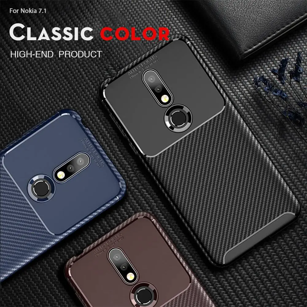 Phone Case For Nokia X6 Silicone Soft TPU Cover NoKia X7 7.1 Plus 6.1 3.1 5.1 X5 Luxury Original Coque |