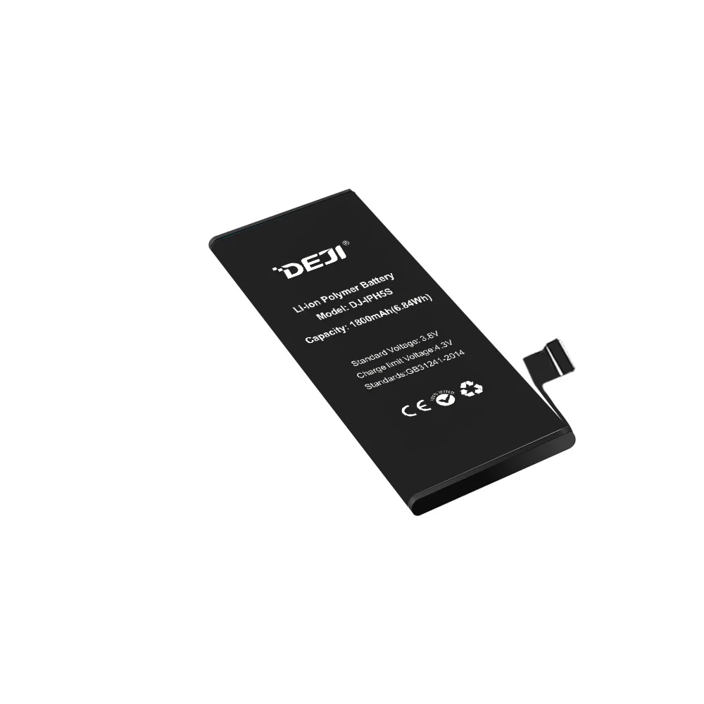 Аккумулятор Deji 1800 mAh для iPhone 5s Apple iPhone5s литий-полимерная батарея высокой емкости с бесплатными инструментами для аккумуляторов Apple iPhone 5S