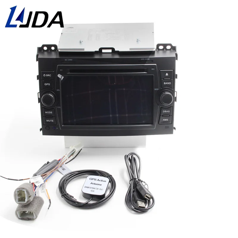 Excellent LJDA 2 Din Car DVD Player For Toyota Prado 2002-2009 Land Cruiser 120 Capacitive GPS Navigation Car Multimedia Auto Audio Radio 5
