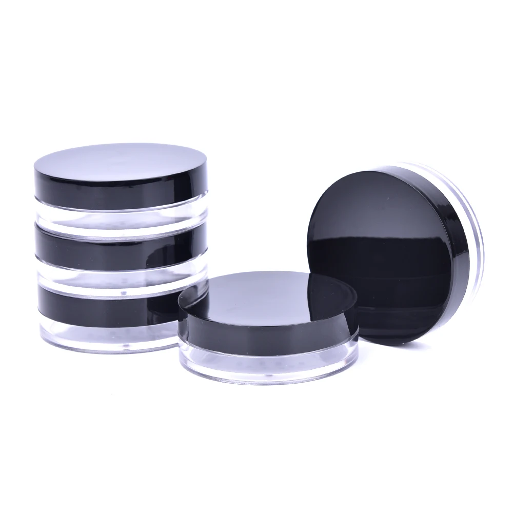 

10ml Empty Refillable Cosmetic Jar Pot Loose Face Powder Sifter Case Powder Box Empty Cosmetic Container Travel