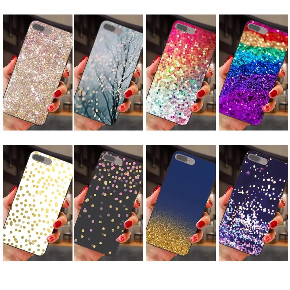 Мягкий мобильный телефон с золотыми конфетти точками для Huawei nova 2 Plus 2S 3i 4 4e Y3 Y5 II Y6