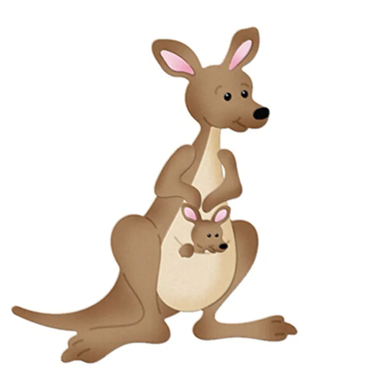 

Cute animal theme Metal Die Cuts kangaroo Cutting Dies For Scrapbooking Embossing Decorative Craft DIY Paper Cards New 2018 Die