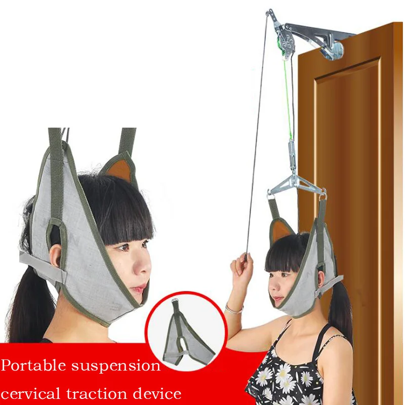 

Portable Suspension Cervical Retractor Correction Cervical Brace Home Traction Chair Health Care Seniors Protection Summer