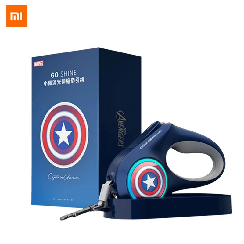 

Xiaomi Pet Dog LED Retractable Collar Light Lea-sh harness with Lock&Release Mechanism Walking Lea-sh glowing PET accessories 46